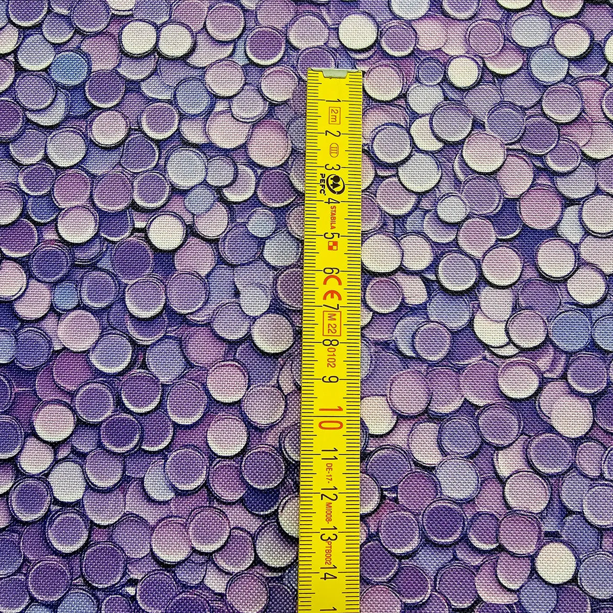 Wasserabweisender Canvas/Oxford | Purple Glamour | 0,5m