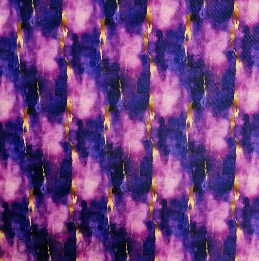 Wasserabweisender Canvas/Oxford PurpleGold Dream | 0,5m