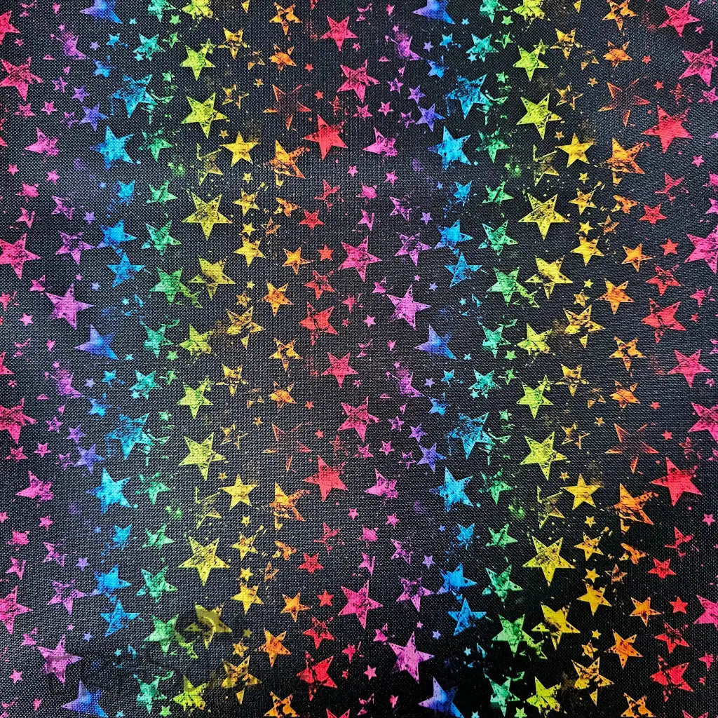 Wasserabweisender Canvas/Oxford Rainbow Stars | 0,5m