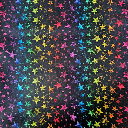 Wasserabweisender Canvas/Oxford Rainbow Stars | 0,5m