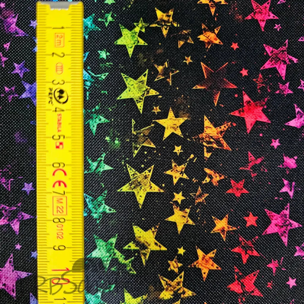 Wasserabweisender Canvas/Oxford Rainbow Stars | 0,5m
