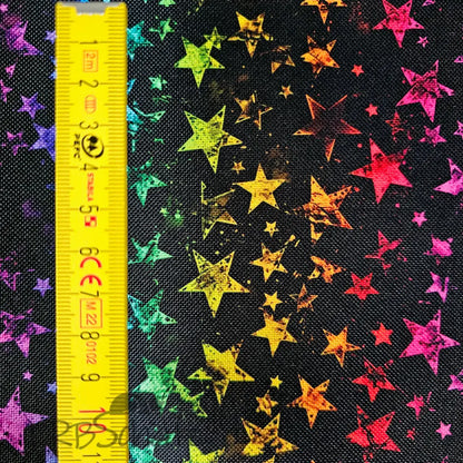 Wasserabweisender Canvas/Oxford Rainbow Stars | 0,5m