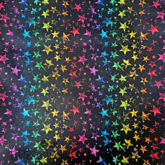 Wasserabweisender Canvas/Oxford Rainbow Stars | 0,5m