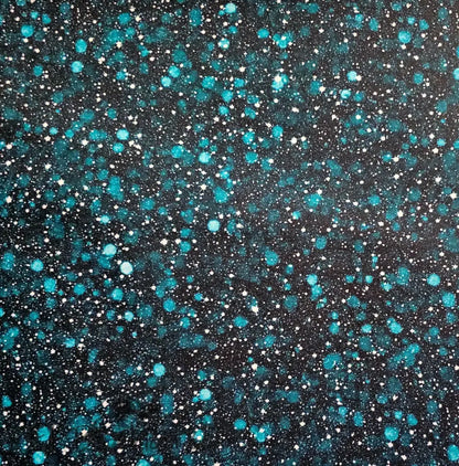 Wasserabweisender Canvas/Oxford | Teal Chaos | 0,5m
