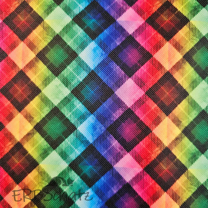 Wasserfester Canvas/Oxford Tartan - Tartan Oxford Rainbow