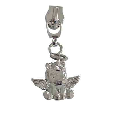 Zipper Angel Unicorn Rainbow - Reißverschluss Schieber Gr.5