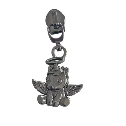 Zipper Angel Unicorn Rainbow - Reißverschluss Schieber Gr.5
