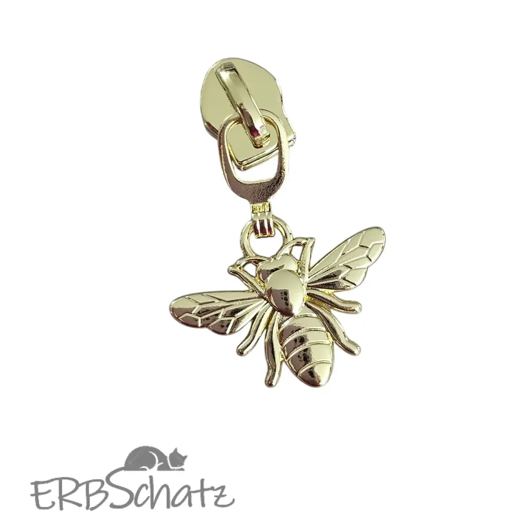 Zipper Bienchen - Gold