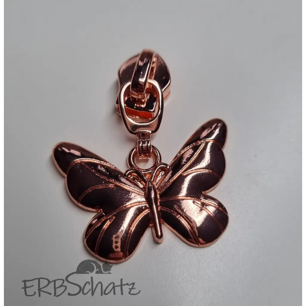 Zipper Big Butterfly - Rosegold