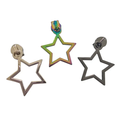 Zipper Big Star Regenbogen - Reißverschluss Schieber Gr.5