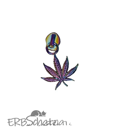 Zipper Blatt Rainbow - Reißverschluss Schieber Gr.5