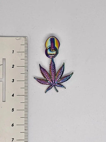 Zipper Blatt Rainbow - Reißverschluss Schieber Gr.5