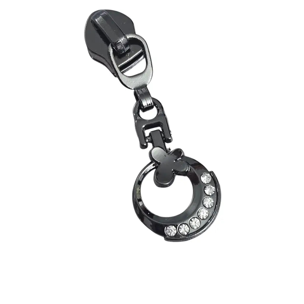 Zipper Bling Circle Rainbow - Reißverschluss Schieber Gr.5