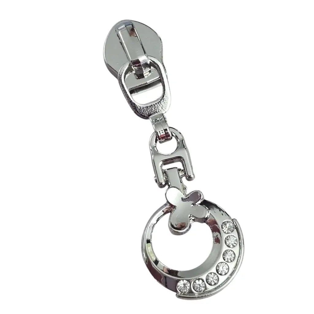 Zipper Bling Circle Rainbow - Reißverschluss Schieber Gr.5