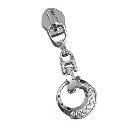 Zipper Bling Circle Rainbow - Reißverschluss Schieber Gr.5