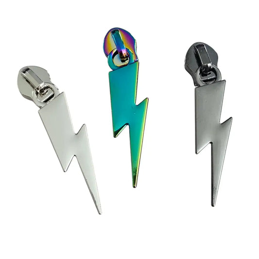 Zipper Blitz Gun Metal - Reißverschluss Schieber Gr.5