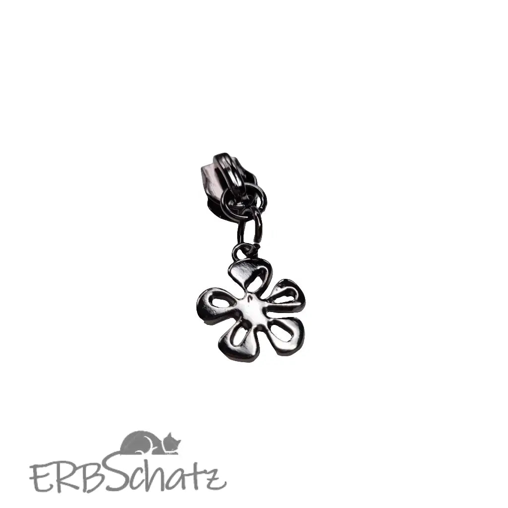 Zipper Blüte Gold - Reißverschluss Schieber Gr.5