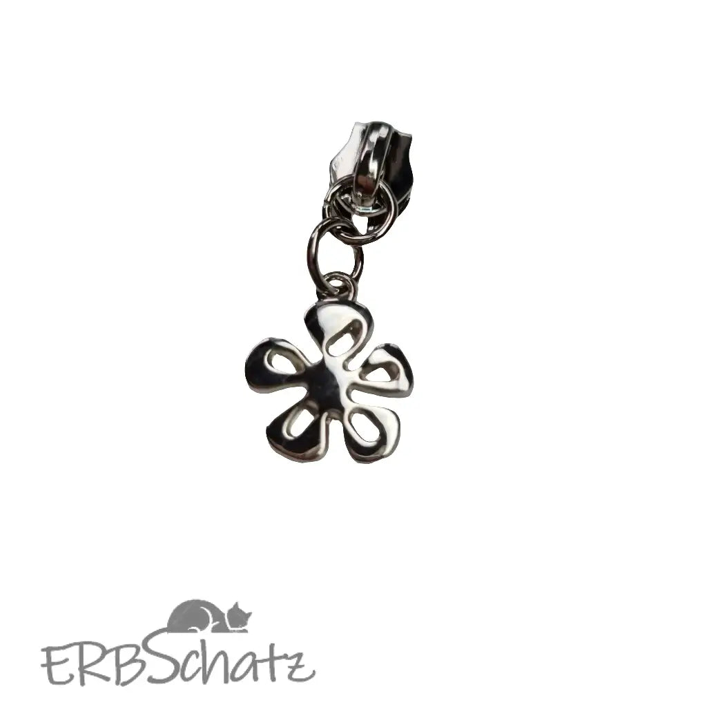 Zipper Blüte Gold - Reißverschluss Schieber Gr.5