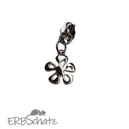 Zipper Blüte Gold - Reißverschluss Schieber Gr.5
