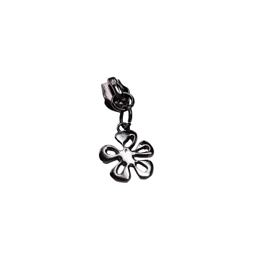 Zipper Blüte Gold - Reißverschluss Schieber Gr.5