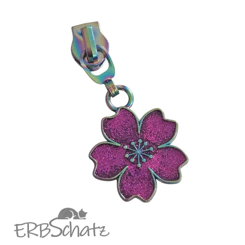 Zipper Blume Hawaii - Rainbow Lila