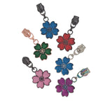 Zipper Blume Hawaii Gun Blau - Reißverschluss Schieber Gr.5