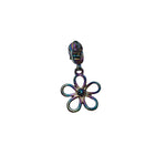 Zipper Blume Gold - Reißverschluss Schieber Gr.5