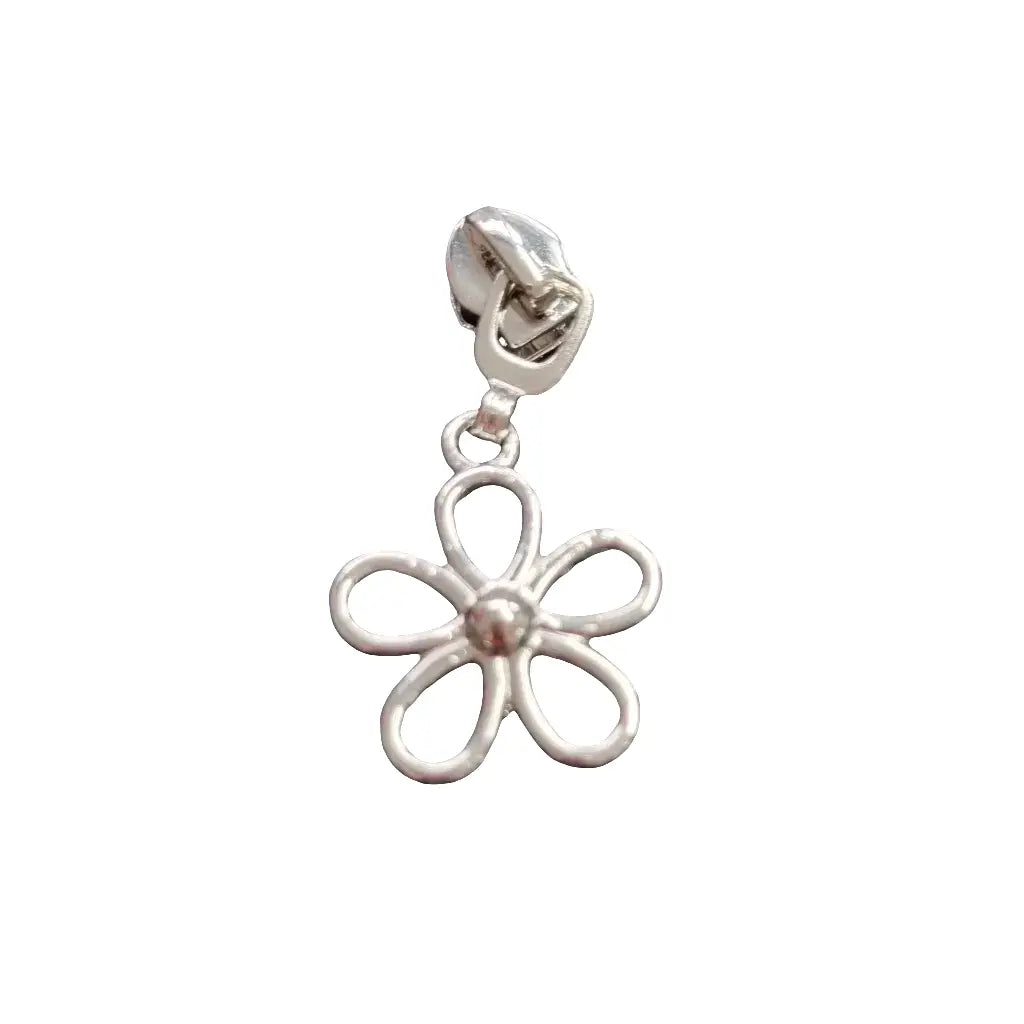 Zipper Blume Gold - Reißverschluss Schieber Gr.5
