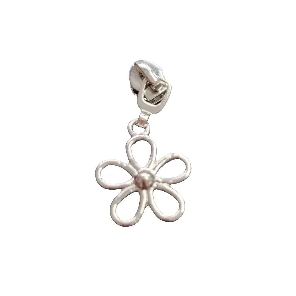 Zipper Blume Gold - Reißverschluss Schieber Gr.5