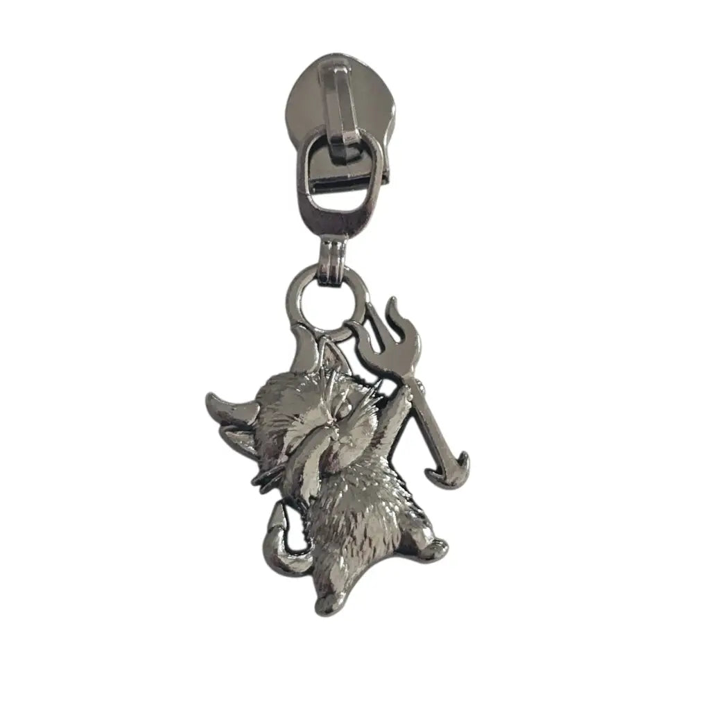 Zipper Cat Devil Rainbow - Reißverschluss Schieber Gr.5