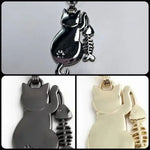 Zipper Cat & Fish Gun Metal - Reißverschluss Schieber Gr.5