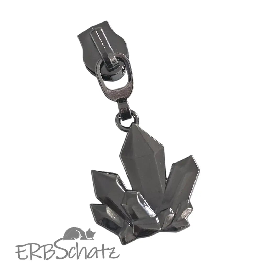 Zipper Chrystal - Gun Metal