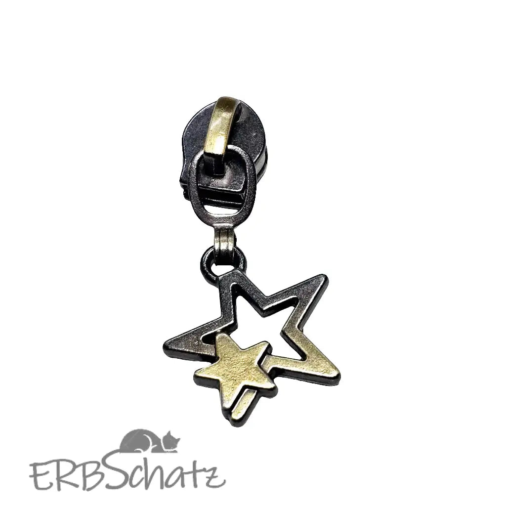Zipper Doppelstern - Bronze