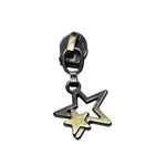 Zipper Doppelstern Bronze - Reißverschluss Schieber Gr.5