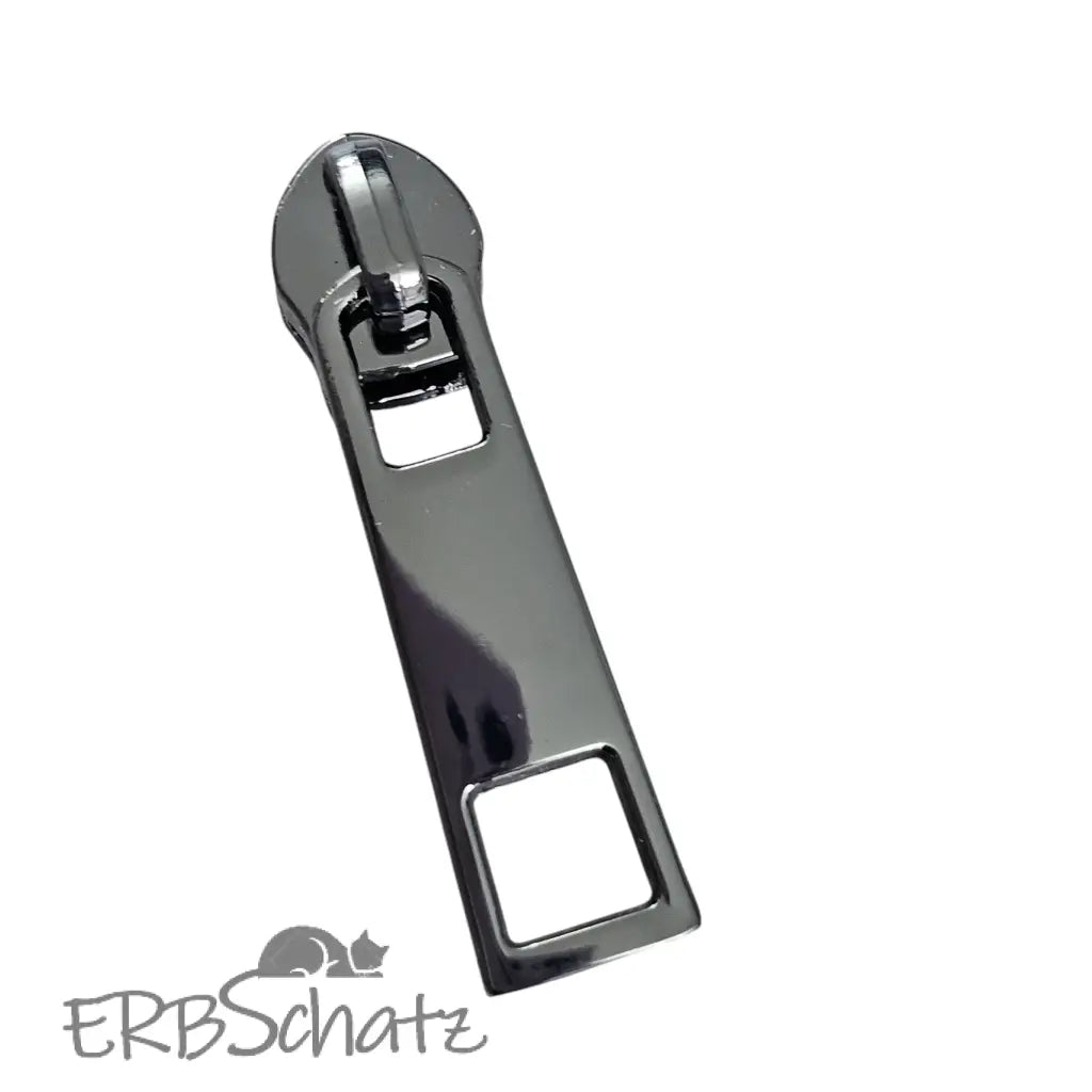 Zipper eckig Gold - Reißverschluss Schieber Gr.5