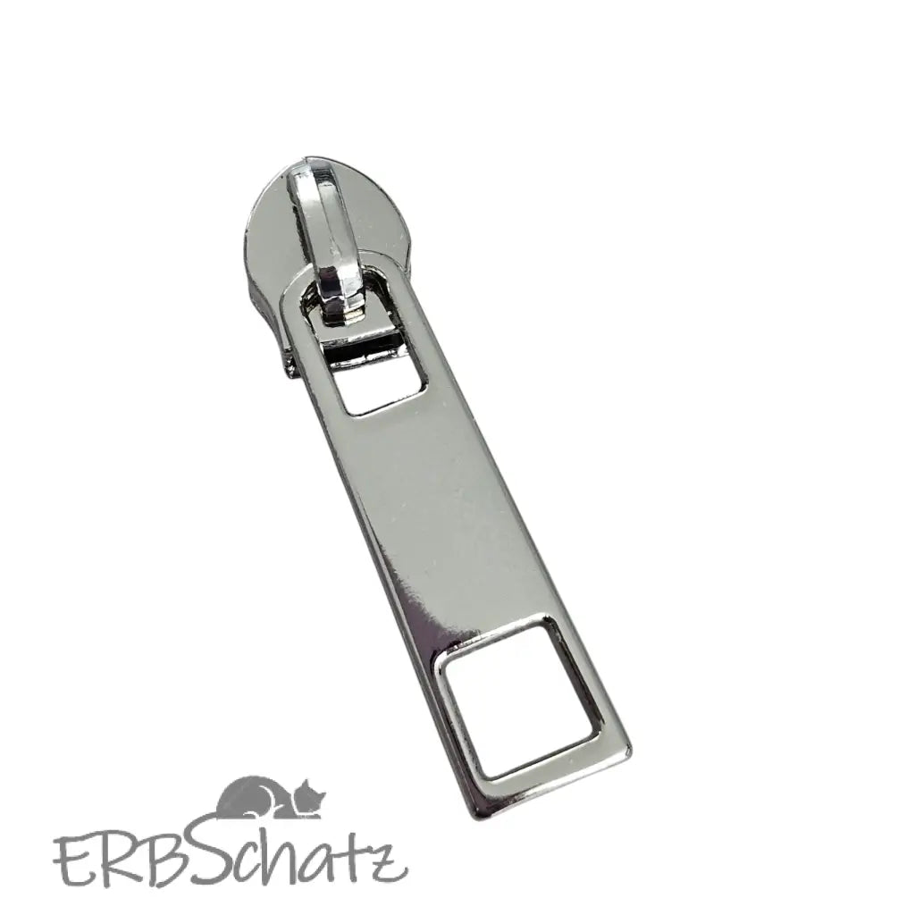 Zipper eckig Gold - Reißverschluss Schieber Gr.5