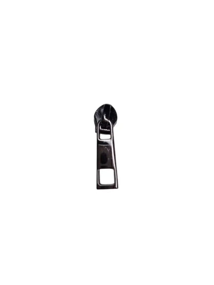 Zipper eckig (Gr. 3) Gun Metal - Reißverschluss Schieber