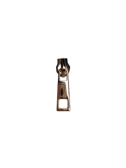 Zipper eckig (Gr. 3) Gun Metal - Reißverschluss Schieber