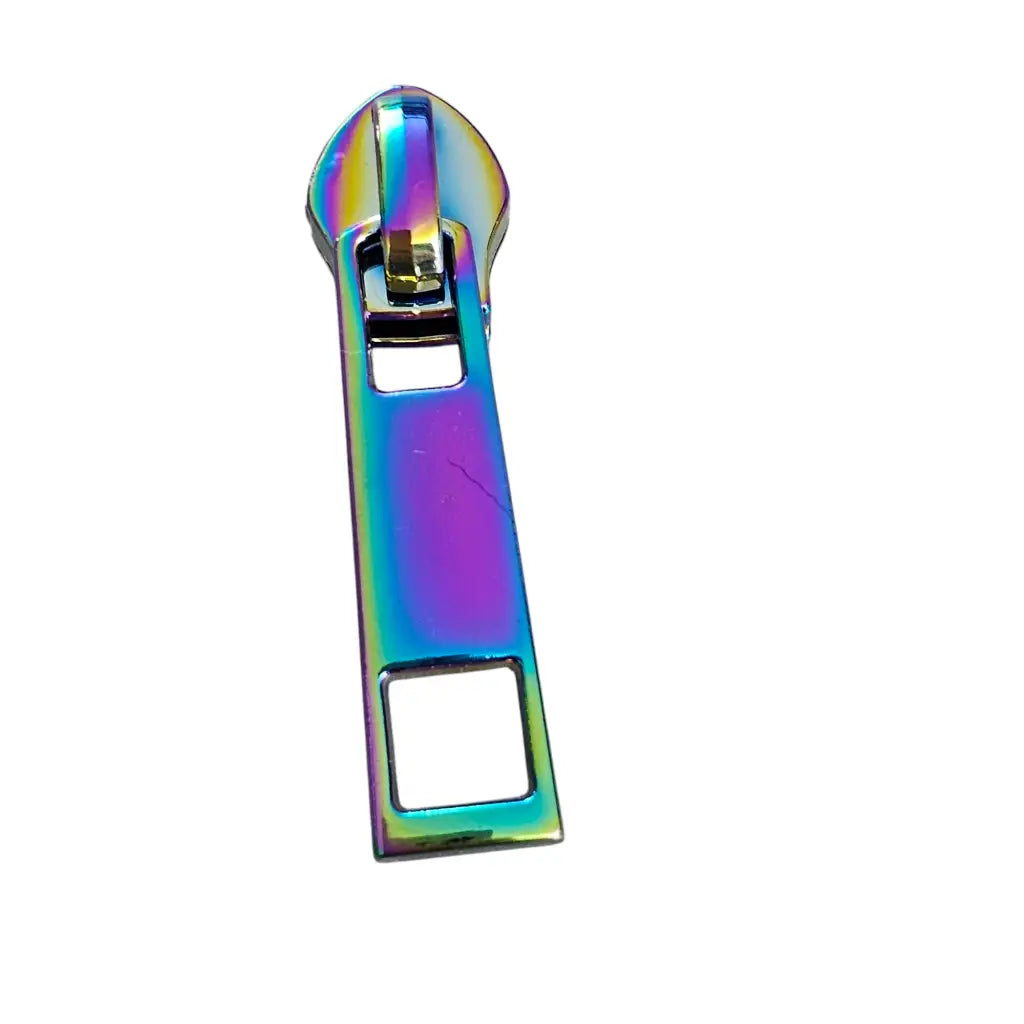 Zipper eckig Gold - Reißverschluss Schieber Gr.5