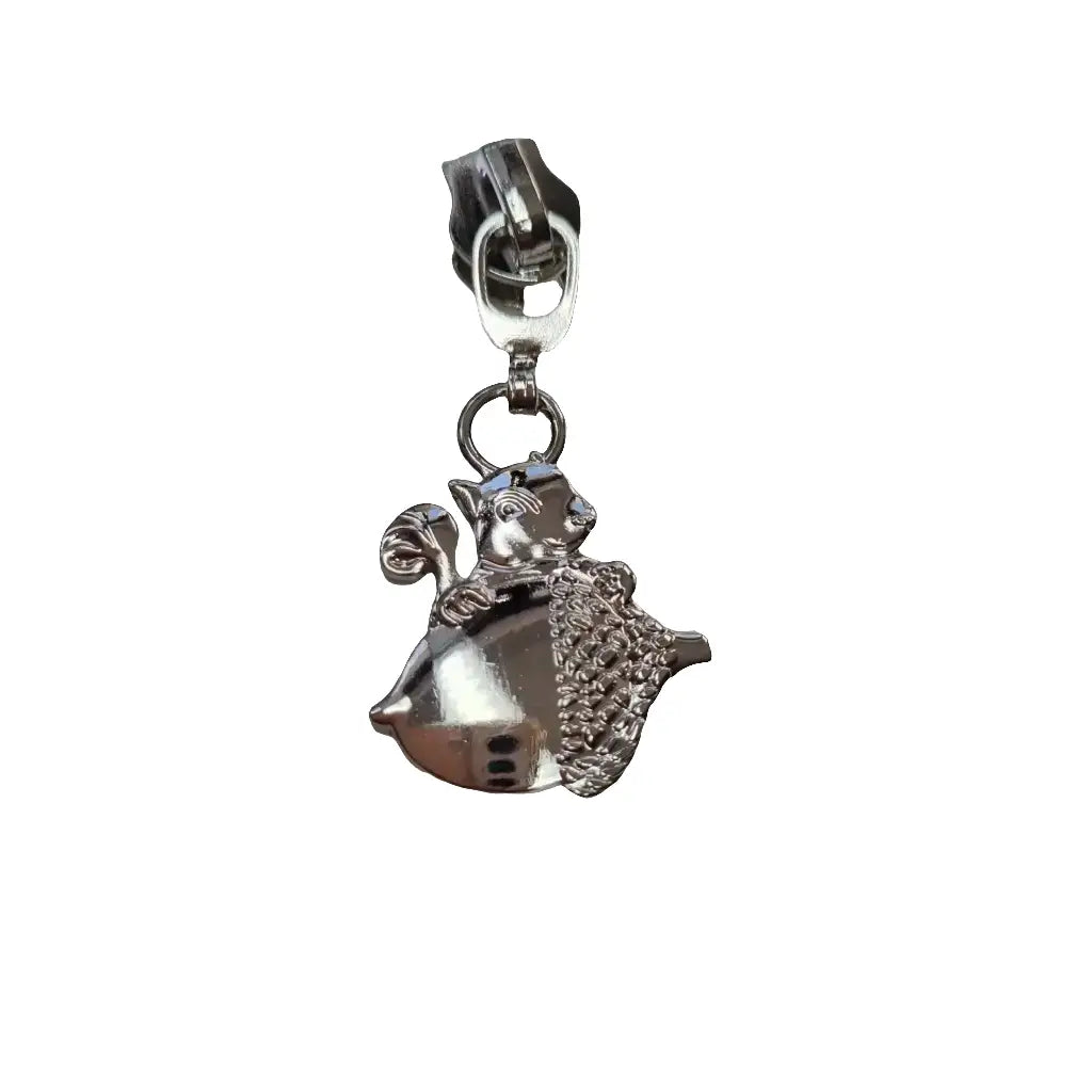 Zipper Eichhörnchen Gold - Reißverschluss Schieber Gr.5