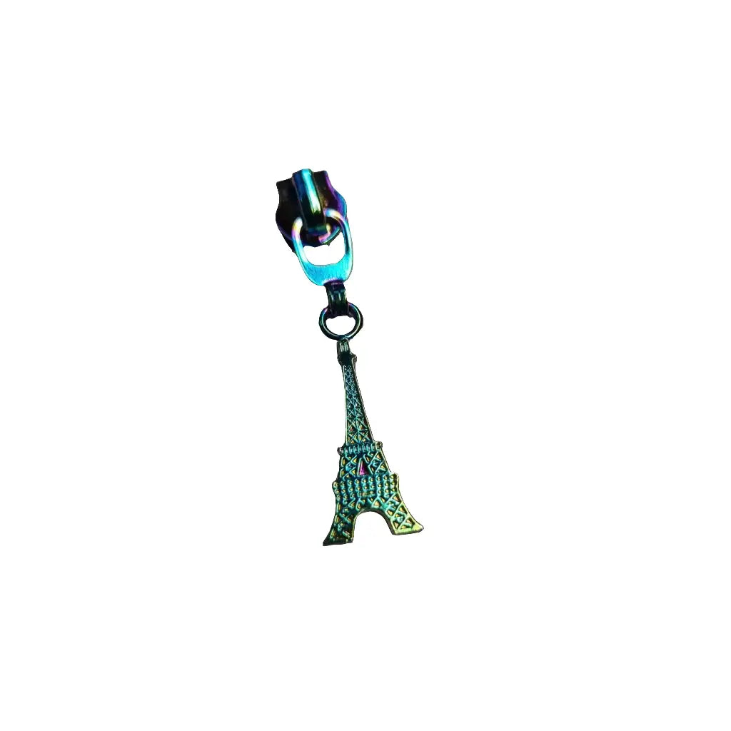 Zipper Eiffelturm Rainbow - Reißverschluss Schieber Gr.5