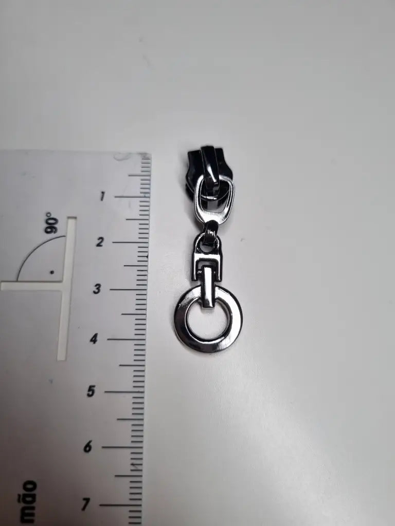 Zipper eleganter Kreisanhänger Gold - Reißverschluss