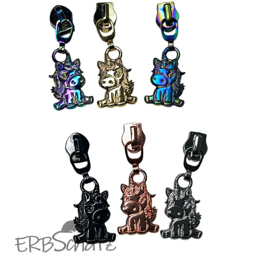 Zipper Erbschatz Unicorn Rainbow - Reißverschluss Schieber