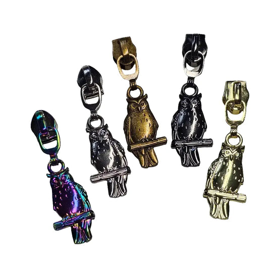 Zipper Eule Rainbow - Reißverschluss Schieber Gr.5