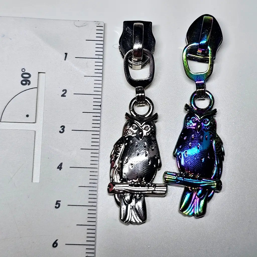 Zipper Eule Rainbow - Reißverschluss Schieber Gr.5
