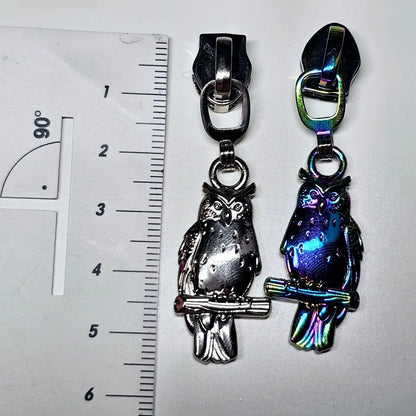 Zipper Eule Rainbow - Reißverschluss Schieber Gr.5
