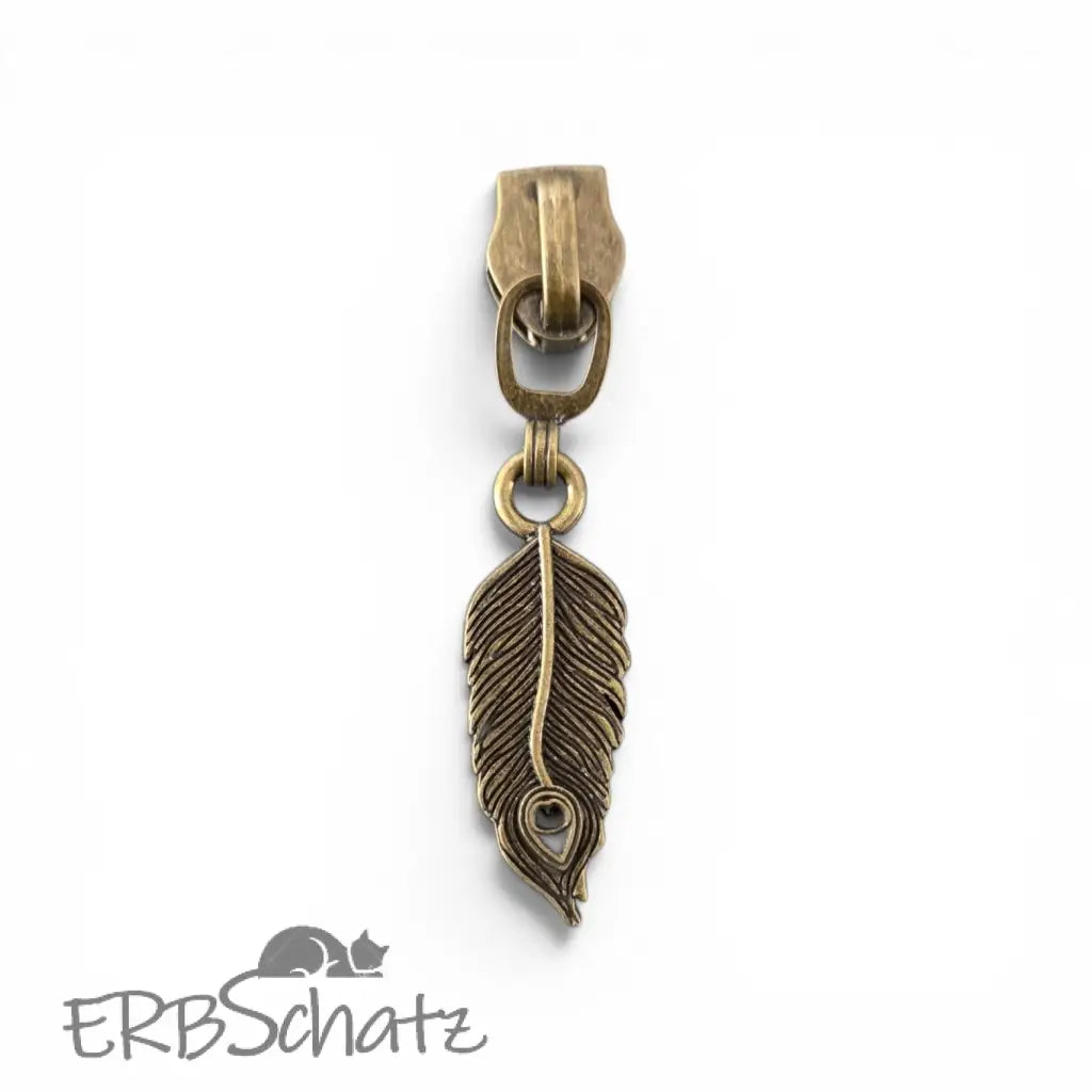 Zipper Feder - Bronze