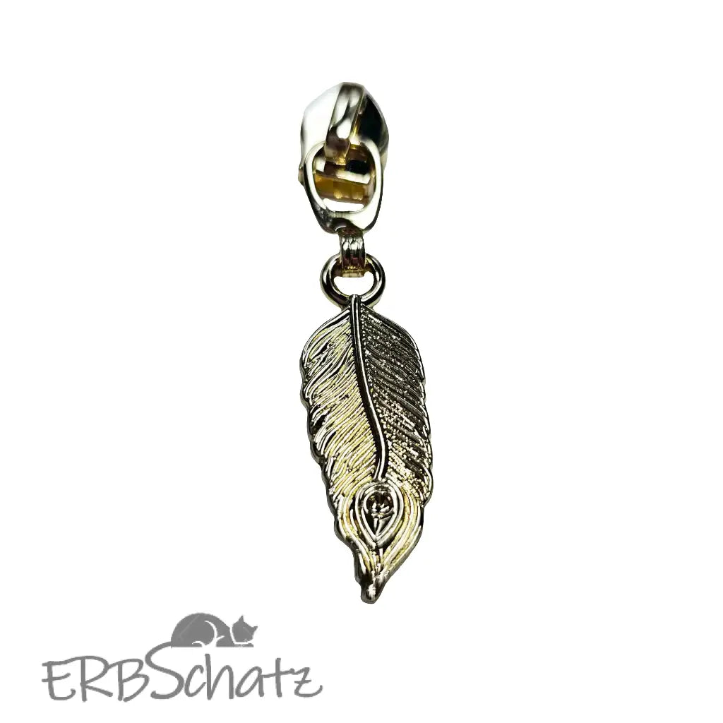 Zipper Feder - Gold