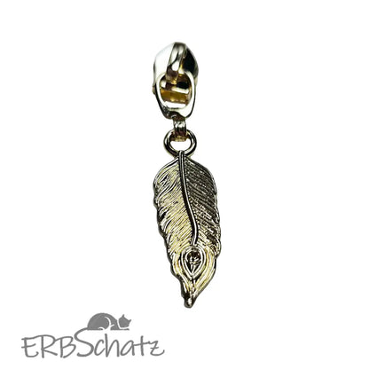 Zipper Feder - Gold