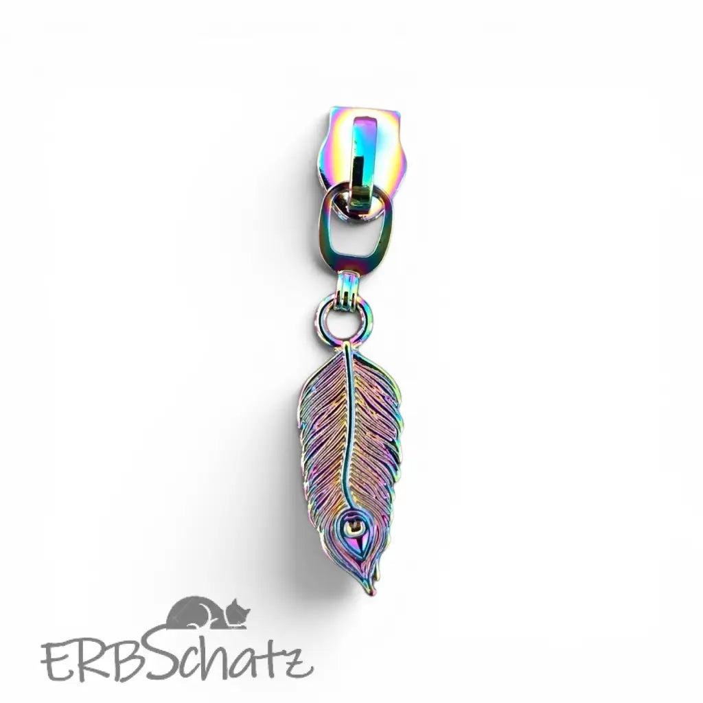 Zipper Feder - Rainbow